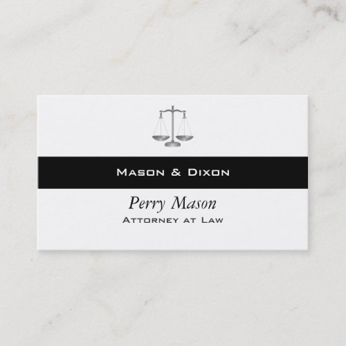 Scales of Justice Business Card Template