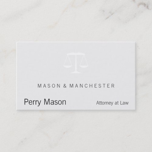 Scales of Justice Business Cards