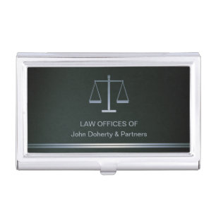 Scales of Justice Business Cards Holder