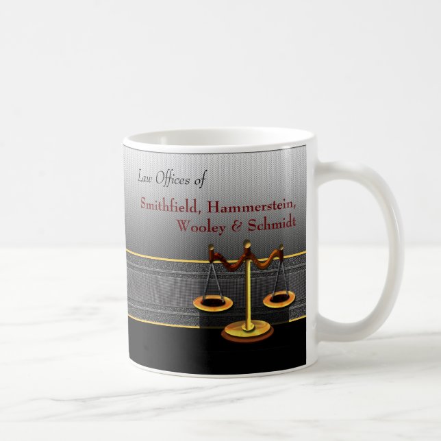 Scales of Justice Business Elegance Law Office Coffee Mug (Right)