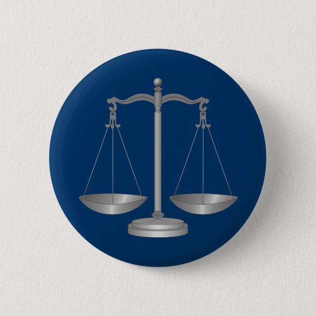 Scales of Justice Button (Front)