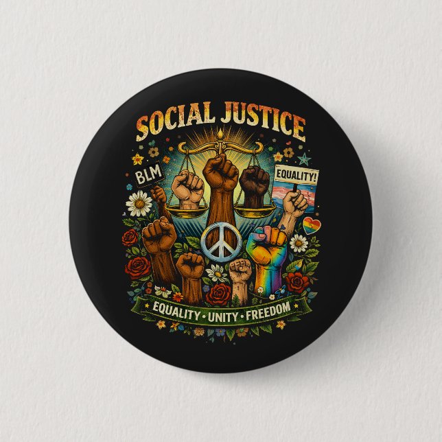 Scales of Justice Button (Front)