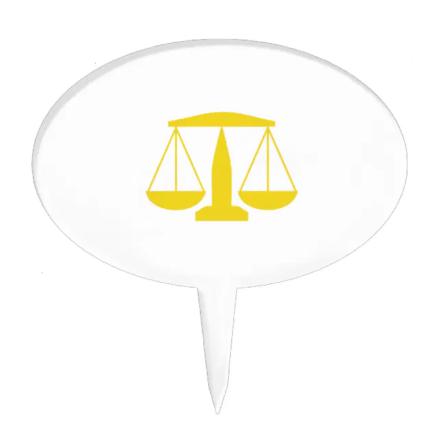 SCALES OF JUSTICE CAKE TOPPER Zazzle