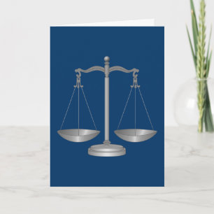 Scales of Justice Card
