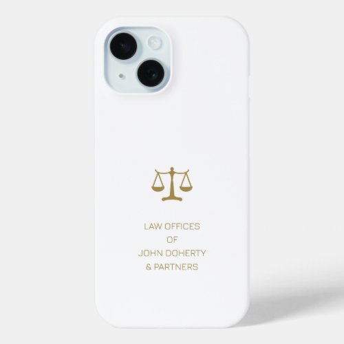 Scales of Justice iPhone 15 Case