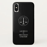 Scales of Justice iPhone X Case<br><div class="desc">Perfect case for lawyers with scales of justice symbol.</div>