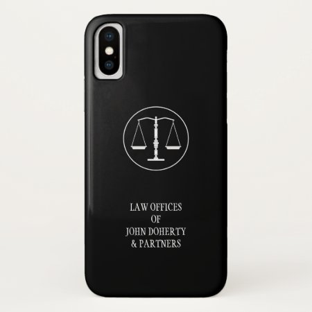 Scales Of Justice Iphone X Case