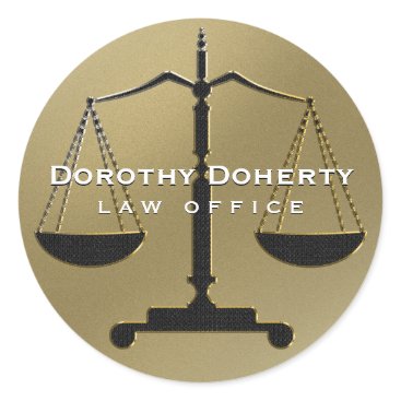 Scales of Justice | Classic Classic Round Sticker Scales of Justice | Classic Classic Round Sticker