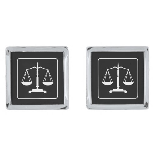 Scales of Justice  Classic Cufflinks