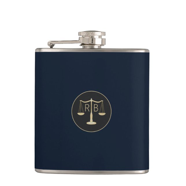 Scales Of Justice Flask (Front)