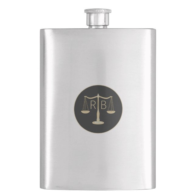 Scales Of Justice Flask (Front)