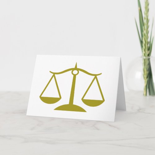 Scales of Justice _ Gold Card