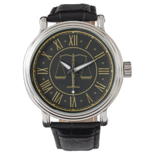 Scales of Justice   Golden Watch