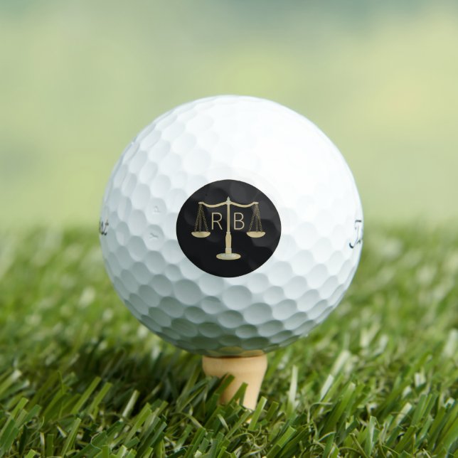 Scales Of Justice Golf Balls (Insitu Tee)