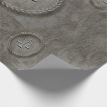 Scales of Justice Gritty Grey Gift Wrap