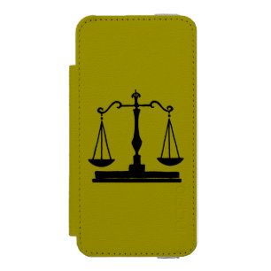 Scales Of Justice Wallet Case For iPhone SE/5/5s