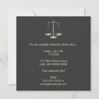 Scales of Justice Invitation