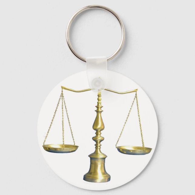 Scales of Justice Keychain (Front)