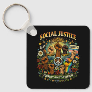 Scales of Justice Keychain