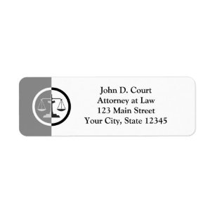 Scales of Justice Label