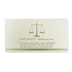 Scales of Justice - Label