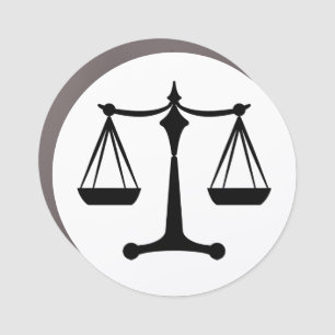 Scales of Justice - Law Classi Sticker Car Magnet
