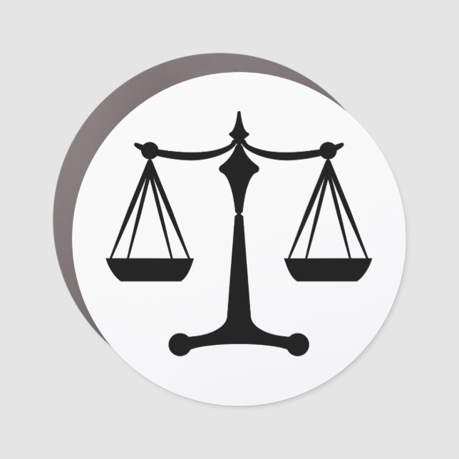 Scales of Justice - Law Classi Sticker Car Magnet (Front)