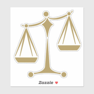 Scales of Justice - Law Classic Sticker