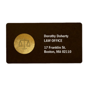 Scales of Justice Law Firm Label