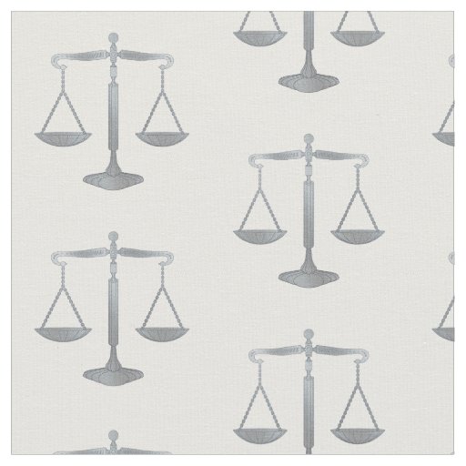 Scales of Justice Law Gifts Fabric Zazzle