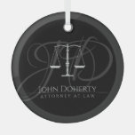 Scales Of Justice | Law Glass Ornament at Zazzle