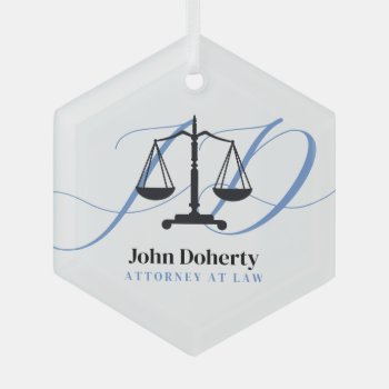 Scales Of Justice | Law Glass Ornament by wierka at Zazzle