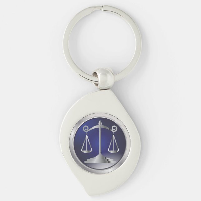 Scales of Justice | Law Keychain (Front)