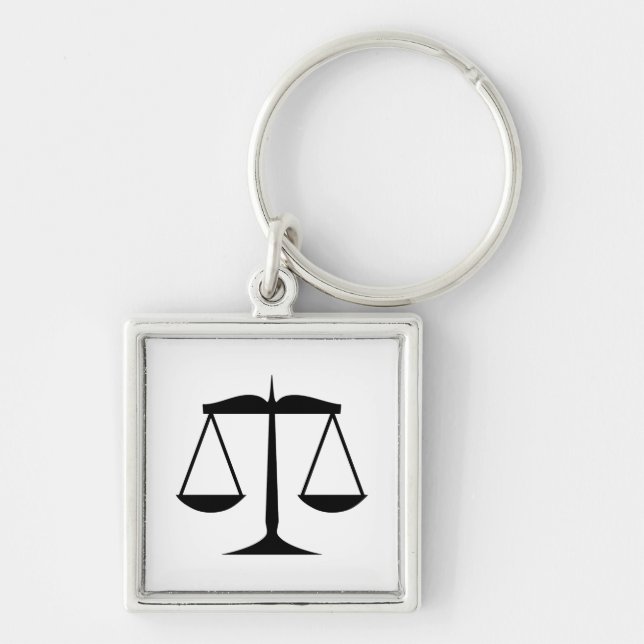 Scales of Justice (Law) Keychain (Front)