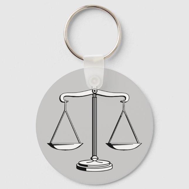 Scales of Justice | Law Keychain (Front)