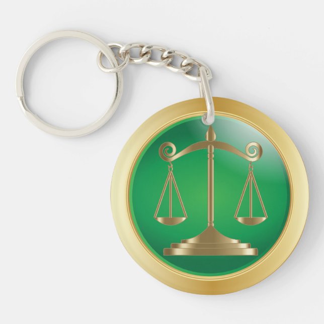 Scales of Justice | Law Keychain (Front)