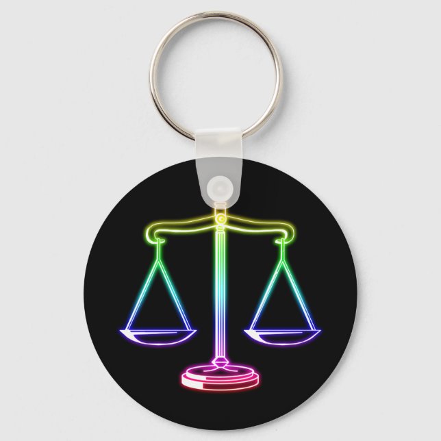 Scales of Justice | Law Keychain (Front)