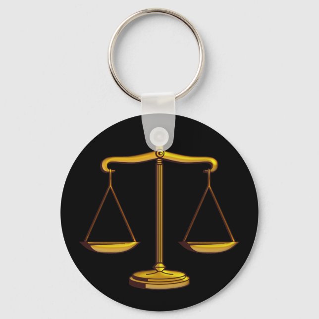 Scales of Justice | Law Keychain (Front)
