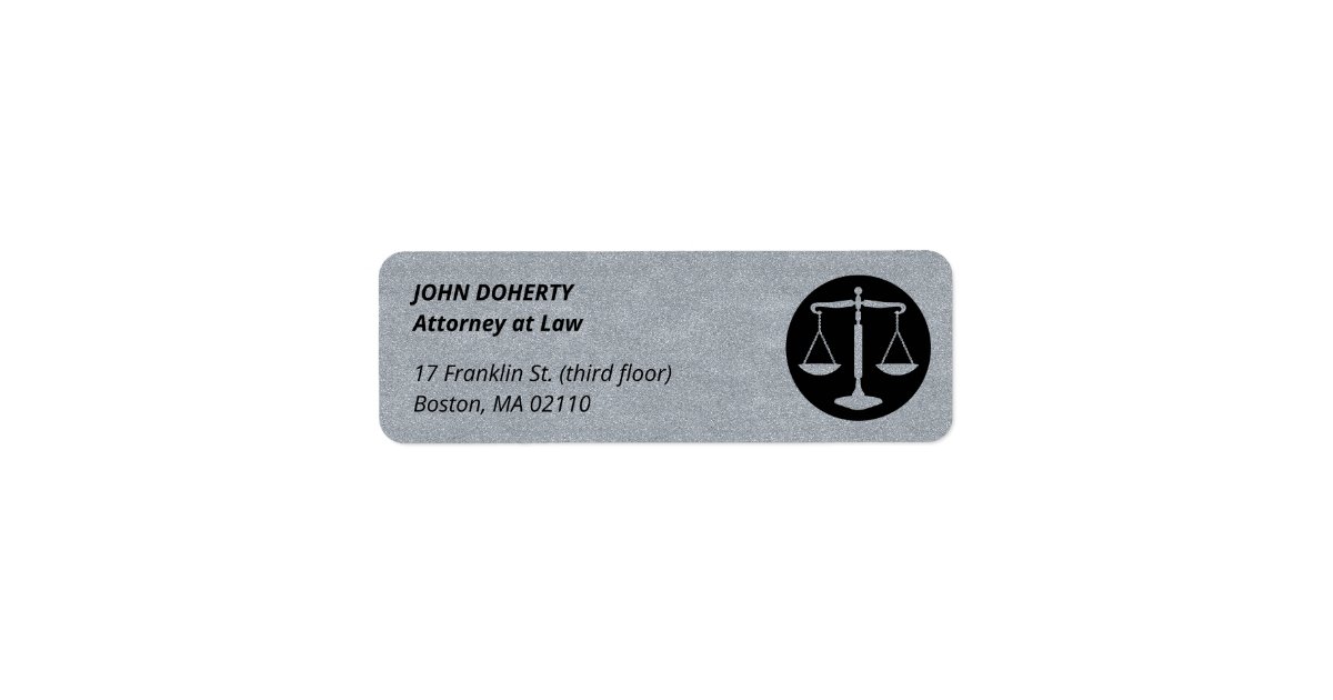 Personalized Business Stationery Note Cards with The Scales of Justice -  Modern Pink Paper