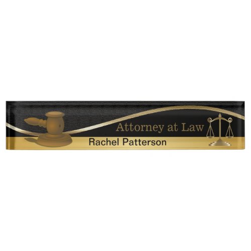 Scales of Justice  Law  Lawyer Desk Name Plate
