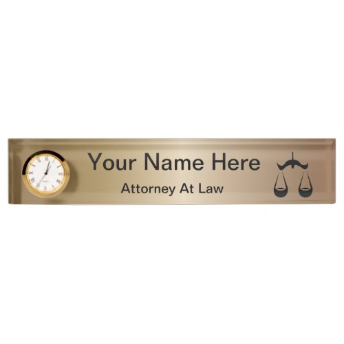 Scales of Justice  Law  Lawyer Name Plate