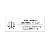 Scales of Justice Law Office Self inking Stamp Zazzle