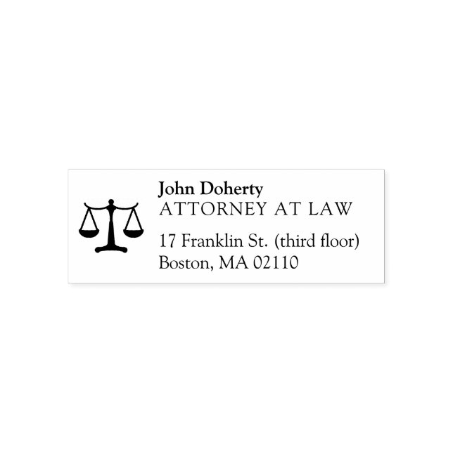 Scales of Justice | Law Office Self-inking Stamp (Design)