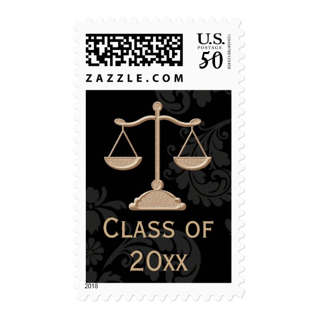 Scales Of Justice Law School Class Of Postage