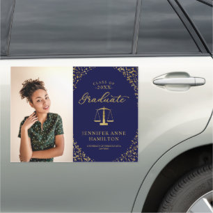 Scales Of Justice Law School Graduation Photo Car Car Magnet