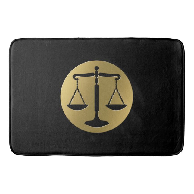 Scales of Justice  | Lawyer Bathroom Mat (Front)