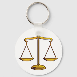 Scales of Justice   Lawyer Keychain
