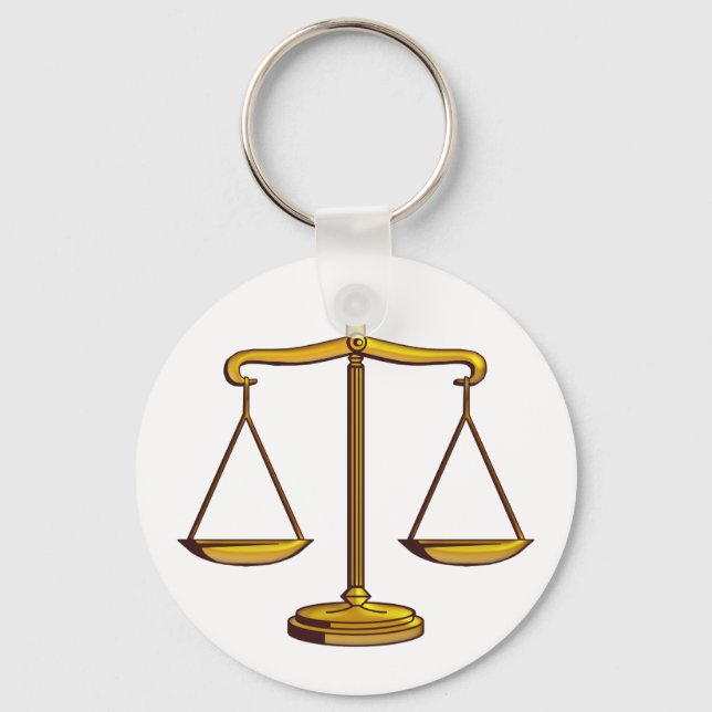 Scales of Justice | Lawyer Keychain (Front)