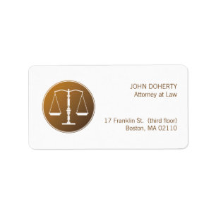 Scales of Justice   Lawyer Label