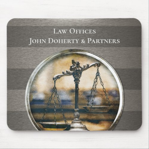 Scales of Justice  Lawyer Mouse Pad